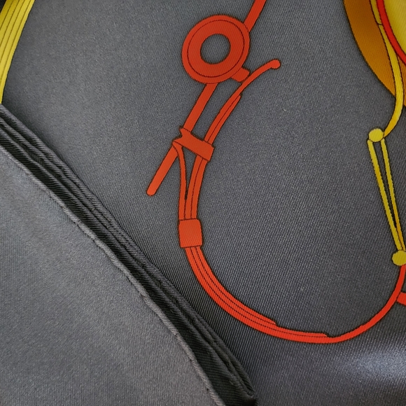Hermes Vintage Carren 90 Silk Scarf "Springs" by Ledoux - Picture 9 of 15